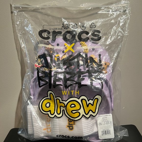 Crocs Classic Clog | Crocs X Justin Bieber Drew House 2 | Lavender | Men\'s 12 main image 4